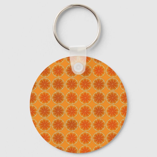 Orange Slices Collage Key Ring (Front)