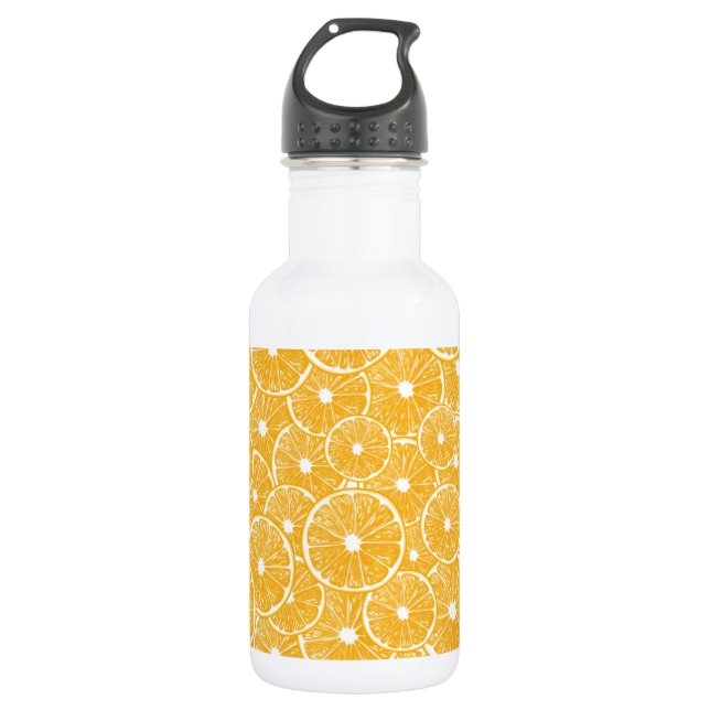 Orange slices pattern design 532 ml water bottle (Front)