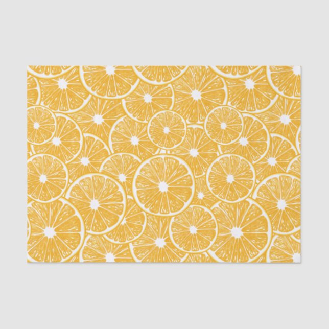 Orange slices pattern design tissue paper (Front)