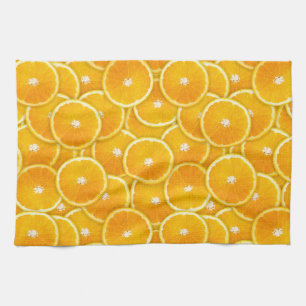 Orange slices tea towel