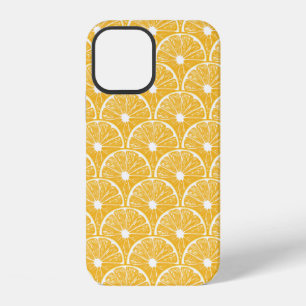 Orange slices, tropical fruit pattern design iPhone 12 case