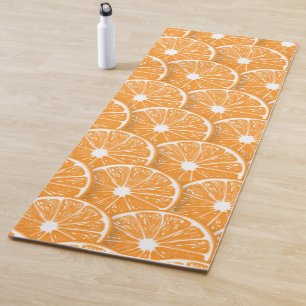 Orange slices yoga mat