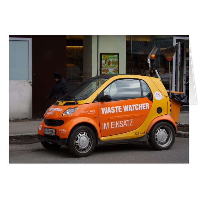Orange Smart Car (Front Horizontal)
