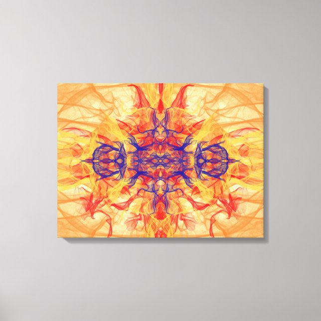 ORANGE SMOKE - Fractal Art - Canvas Print (Front)