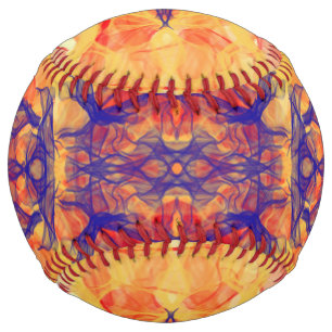 ORANGE SMOKE - Fractal Art - Softball