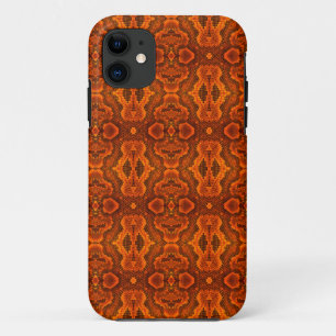 Orange Snake Texture Phone Case