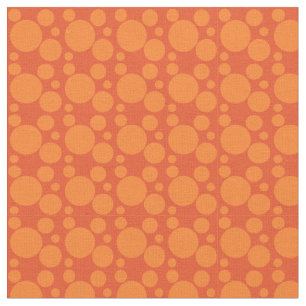 Orange Soap Bubbles  Fabric