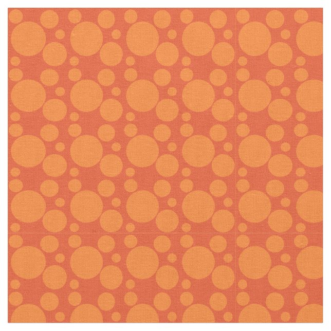 Orange Soap Bubbles  Fabric (Close Up)