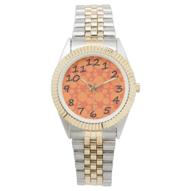 Orange Soap Bubbles  Watch (Front)