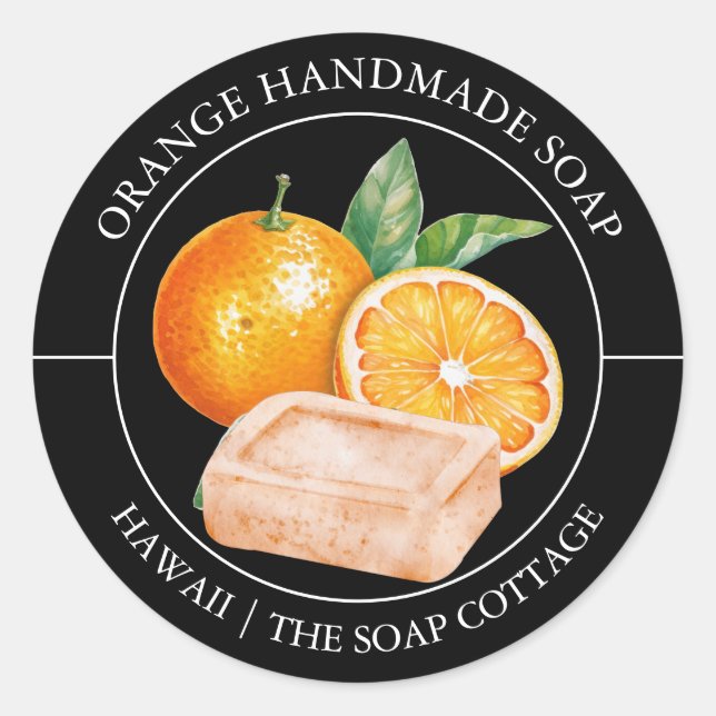 Orange Soap label (Front)