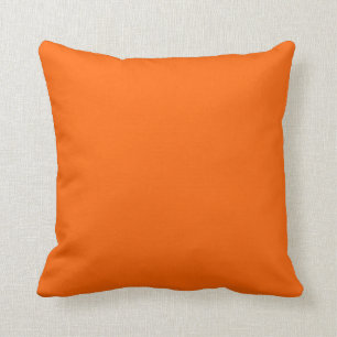 orange solid plain  pillow