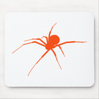 Orange Spider Mouse Pad