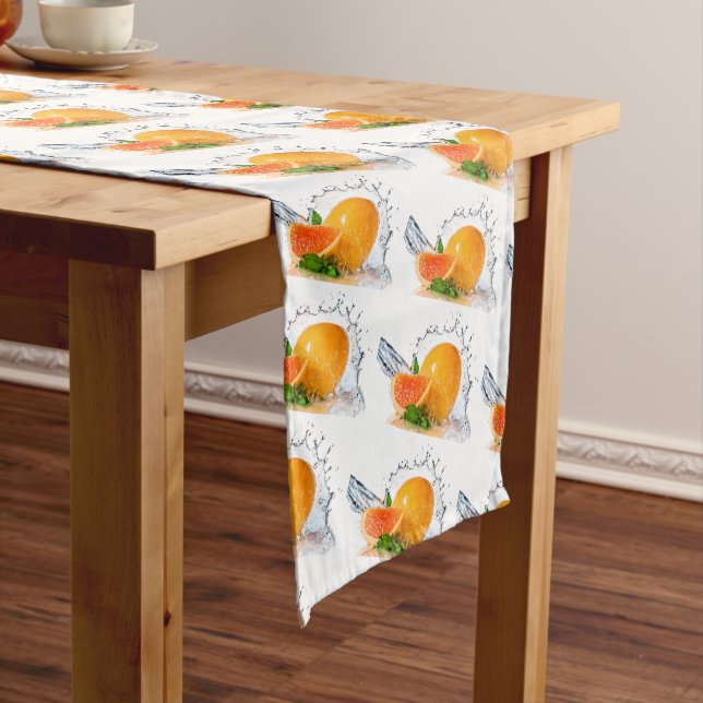 Orange Splash Long Table Runner (In Situ)