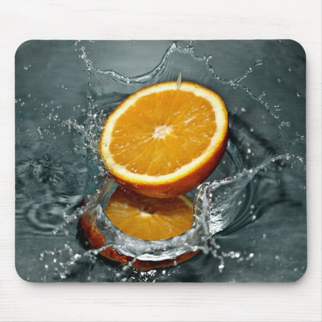Orange Splash mousepad (Front)