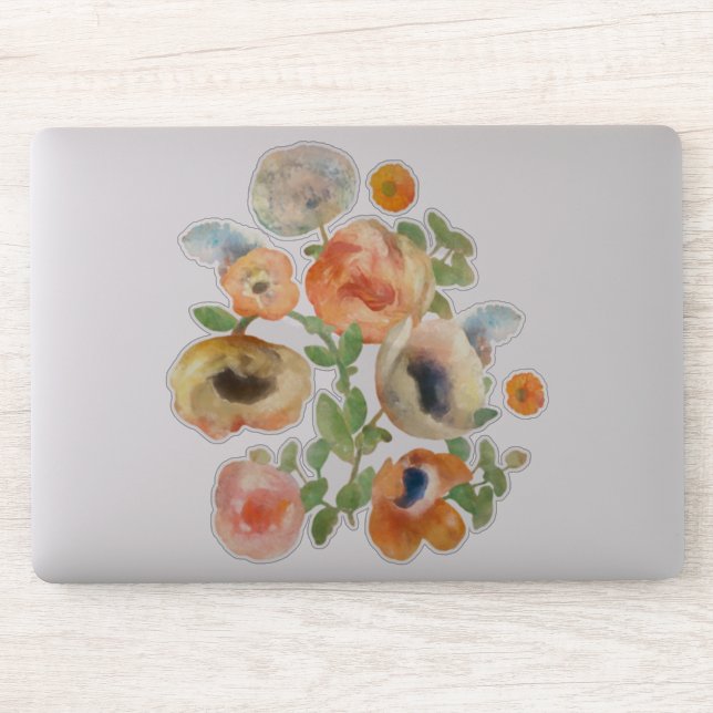 Orange Spring Flowers Bouquet (Computer)