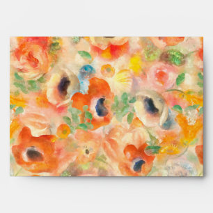 Orange Spring Flowers Envelope