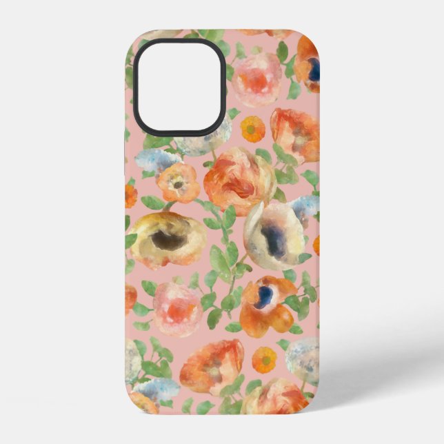 Orange Spring Flowers iPhone Case (Back)