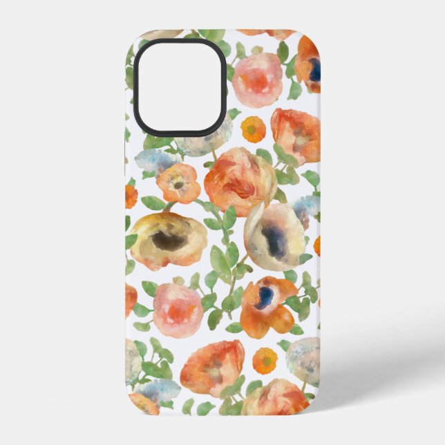 Orange Spring Flowers iPhone Case (Back)