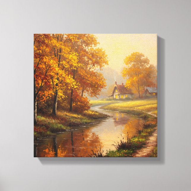 Orange Springs Countryside Canvas Print (Front)