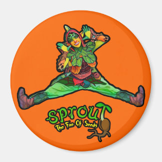 Orange Sprout Magnet