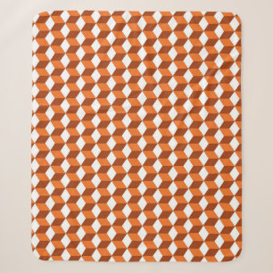 Orange Square: Abstract Vintage Background Sherpa Blanket