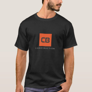 Orange Square Monogram Construction, Electrical T-Shirt
