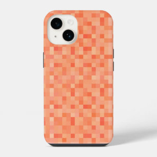 Orange Square Pixels  iPhone 14 Case