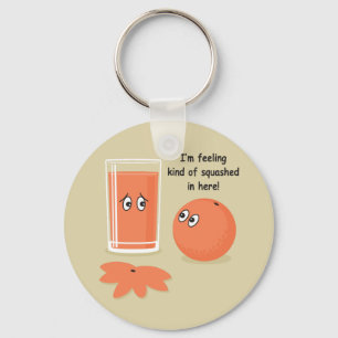 Orange Squash Key Ring