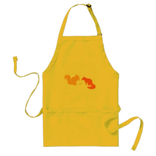 Orange Squirrels Standard Apron (Front)