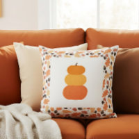 Orange Stacked Pumpkins Farmhouse Fall Decor