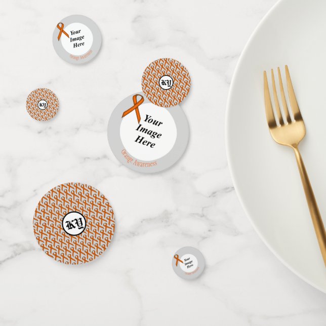 Orange Standard Ribbon by Kenneth Yoncich Confetti (Group)