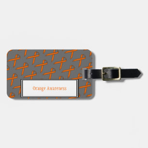 Orange Standard Ribbon by Kenneth Yoncich Luggage Tag