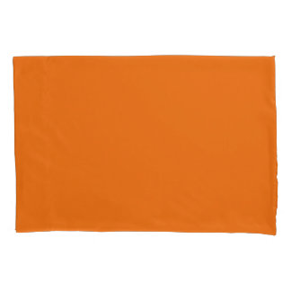 Orange Standard Size Pillow Case Pair