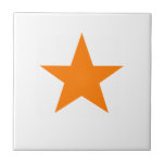 Orange Star Tile<br><div class="desc">Orange Star Ceramic Tile.  Stars are always in fashion!</div>