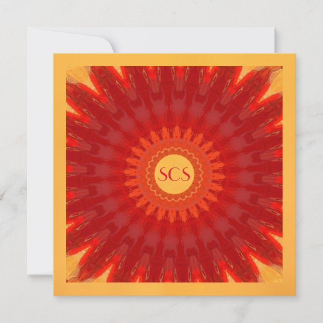 Orange Starburst Card (Front)