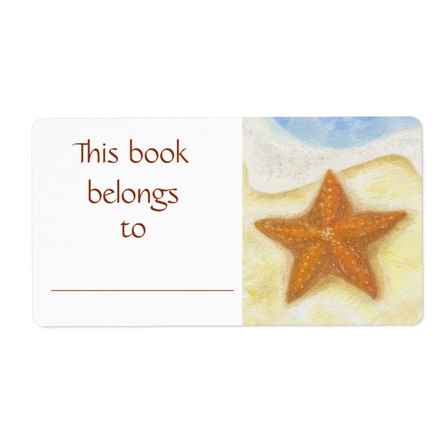 Orange Starfish book label (Front)