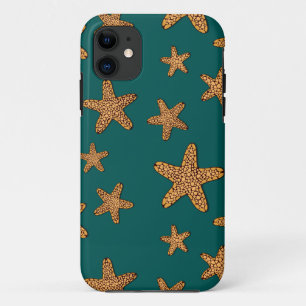 Orange Starfish Pattern Case-Mate iPhone Case