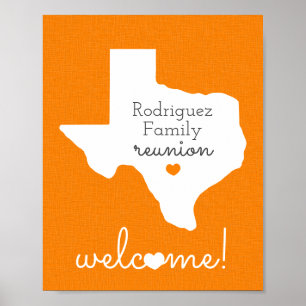 Orange State of Texas Family Reunion Poster