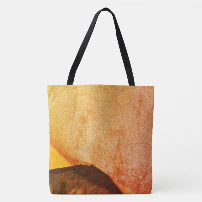 orange static pattern tote bag (Front)
