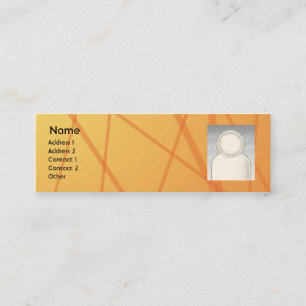 Orange Sticks - Skinny Mini Business Card