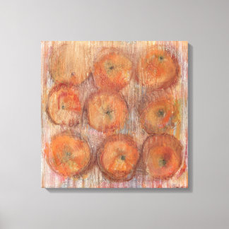 Orange Still Life Large Wall Art Canvas Print