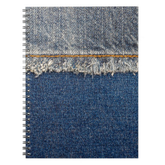 Orange Stitch, Double Denim Patch. Notebook