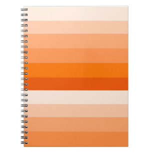 Orange Stripe Spiral Notebook