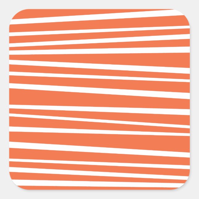 Orange Stripe Sticker (Front)
