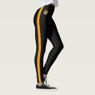 Orange Striped Both Sides Leggings JK 2024