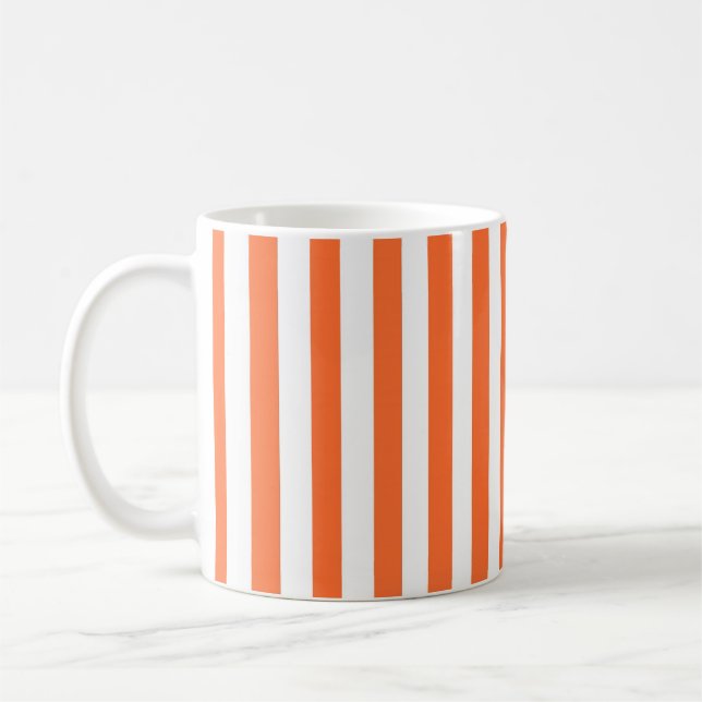 Orange Striped Mug (Left)