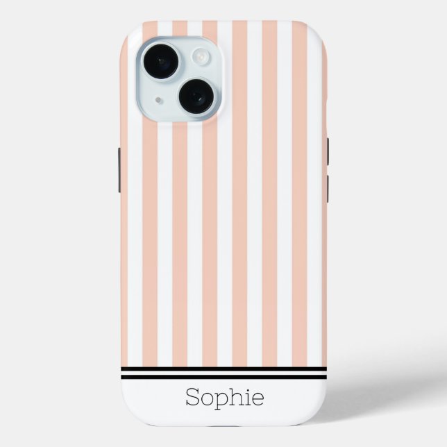Orange Stripes Custom Samsung Case-Mate iPhone Case (Back)