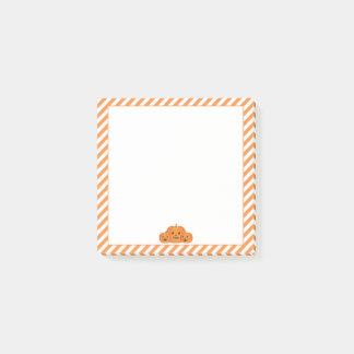Orange stripes, Halloween Pumpkins Post-it Notes
