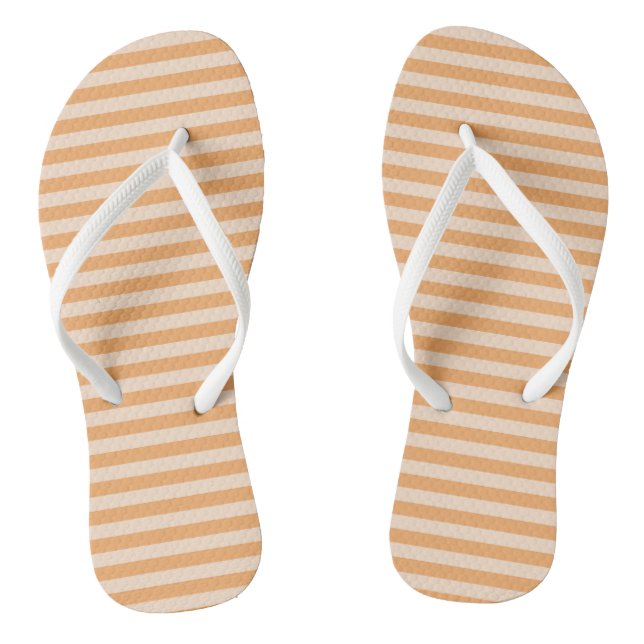 Orange Stripes Jandals (Footbed)