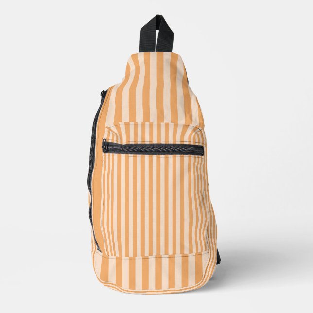 Orange Stripes Seamless Pattern Sling Bag (Front)